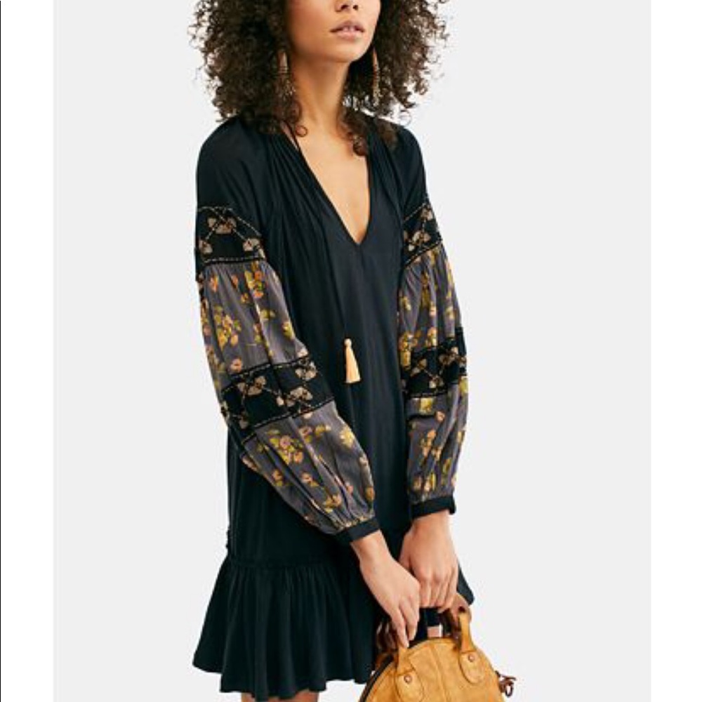 🎈Free People Beaded Embroidered High-low Tunic